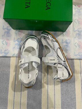 Bottega Veneta Orbit Flash Velcro Mary Jane Sneakers